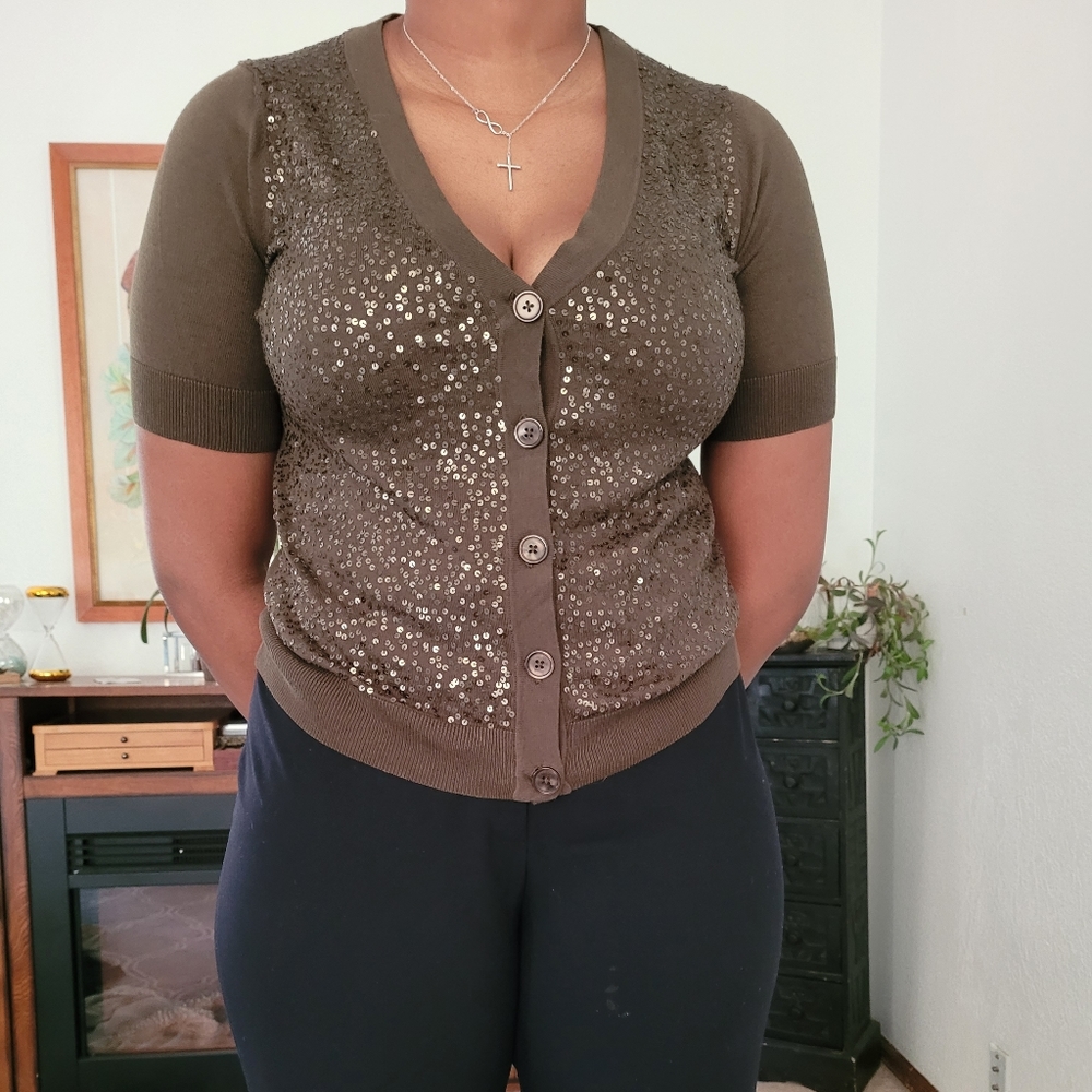 Sequin cardigan